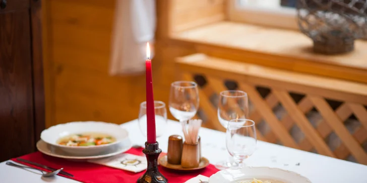 Romantické degustačné menu pre 2 osoby v Aranykárász csárda