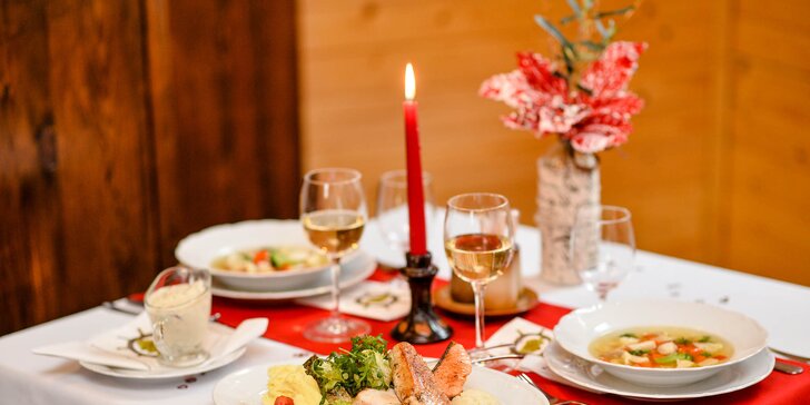 Romantické degustačné menu pre 2 osoby v Aranykárász csárda