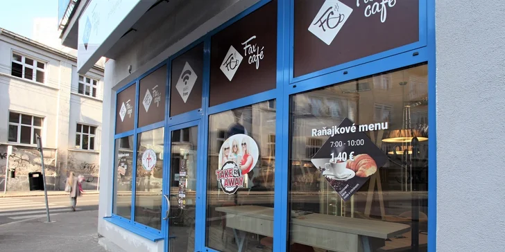 Raňajkové menu vo FaxCafé podľa vášho výberu