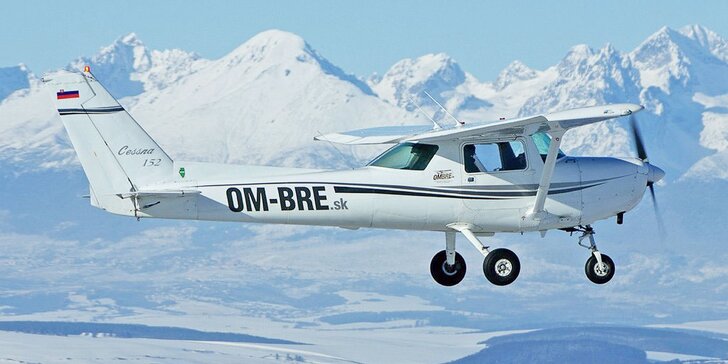 Vyhliadkové lety až pre 3 osoby v lietadle Cessna 172