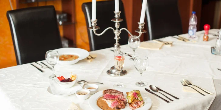 Degustačné trojchodové menu s prípitkom