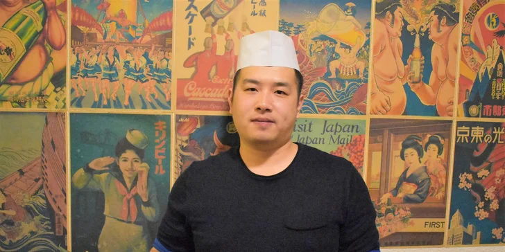 Sushi menu v tradičnej ázijskej reštaurácii Sushi Hamasaki