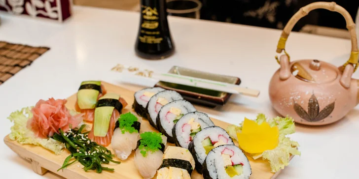 Sushi menu pre 1 alebo 2 osoby v Sushi Bare v Auparku