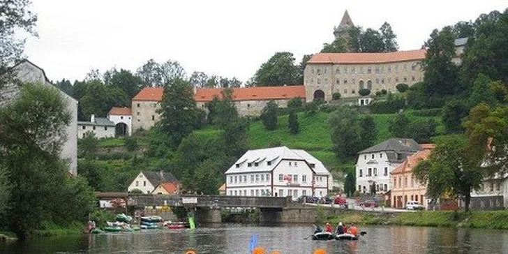 3-dňový rozprávkový XXL splav rieky Vltava v lete