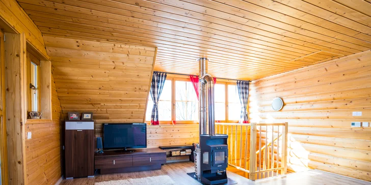 Komfortné drevenice pre 6 osôb v Sojka Resort na Liptove neďaleko Bešeňovej