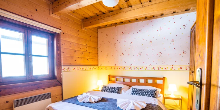 Komfortné drevenice pre 6 osôb v Sojka Resort na Liptove neďaleko Bešeňovej