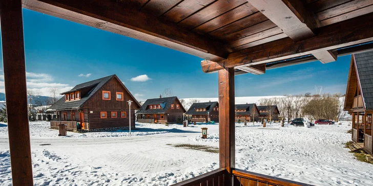 Komfortné drevenice pre 6 osôb v Sojka Resort na Liptove neďaleko Bešeňovej