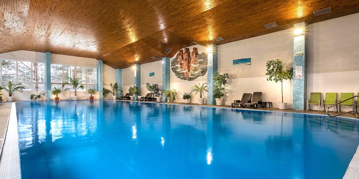 Kúpeľný wellness pobyt s plnou penziou, procedúrami podľa vlastného výberu a plaveckým bazénom v Hoteli Jantár*** Dudince
