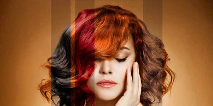 Strihanie a farbenie vlasov s regeneračnou kúrou
