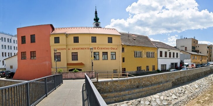 Relax aj poznávanie v Třebíči: polpenzia a prípadné vstupy do pamiatok a do aquaparku