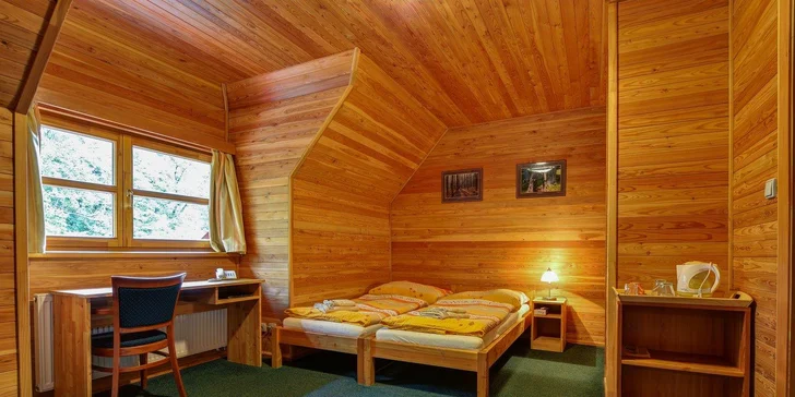 Príjemný pobyt v objatí prírody - Lesní penzion Bunč, polpenziou a privátny wellness