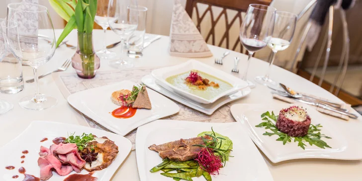 6-chodové degustačné menu s ochutnávkou vína
