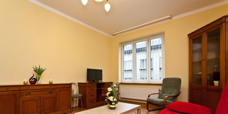 Pobyt pre pár, rodinu alebo partiu v plne vybavenom apartmáne v Krakove