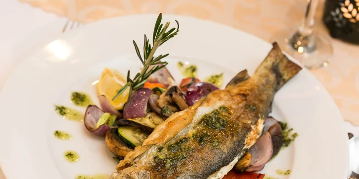 3-chodová večera pre 2 osoby aj so vstupom do wellness