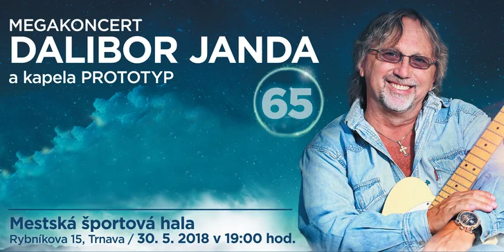 Vstupenka na Megakoncert Dalibora Jandu a kapely PROTOTYP