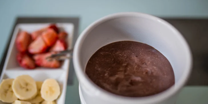 Skvelá kávička alebo jedinečné čokoládové fondue s ovocím v Prešove