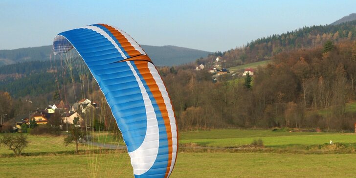 Motorový tandem paragliding pri Bratislave
