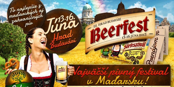 4 - dňový pivný festival v Budapešti 13. - 16. júna