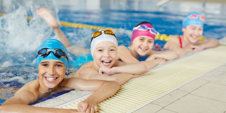 Lekcia plávania pre deti od 3 do 12 rokov a k tomu suchá sauna