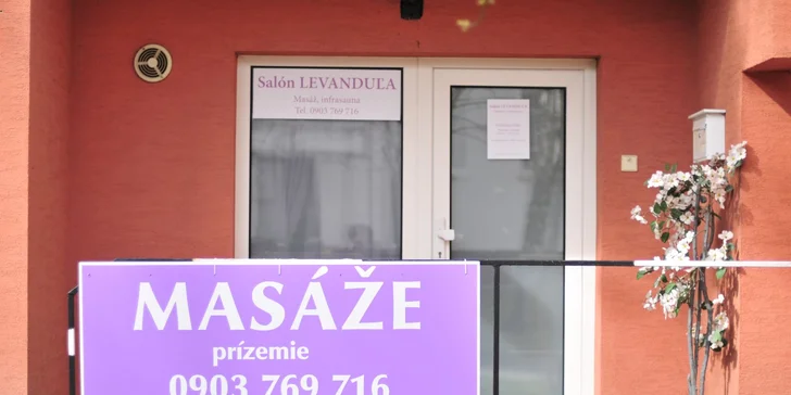 Masáž celého tela, infrasauna a reflexná masáž chodidiel