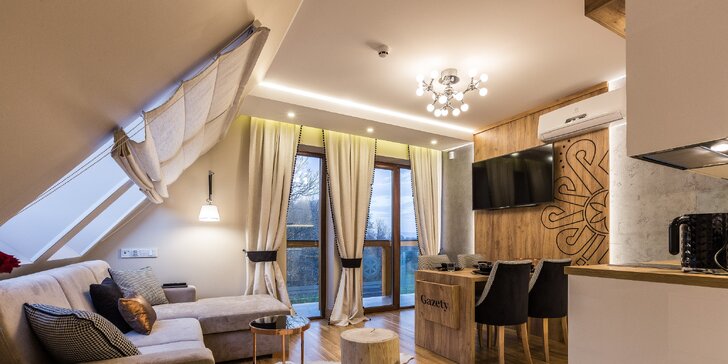 Pobyt pre pár či rodinu v luxusnom apartmáne v Aparthoteli Góralski v obľúbenej Białke Tatrzańskej, aj so vstupmi do Terma Bania!