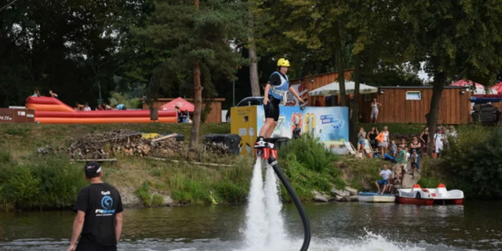 Flyboard: let nad hladinou v Prahe, Brne a Olomouci