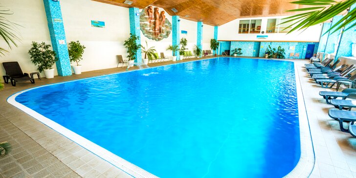 Kúpeľný wellness pobyt s plnou penziou, procedúrami podľa vlastného výberu a 25 m plaveckým bazénom v Hoteli Jantár*** Dudince