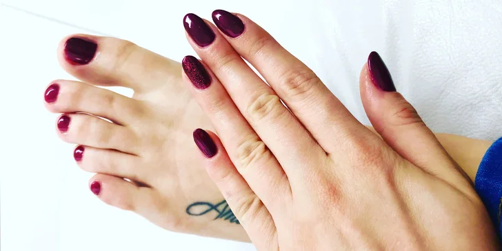 Spevnenie nechtov bio pokrytím alebo CND Shellac na rukách či nohách