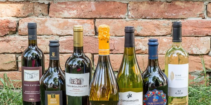 Degustácia 3, 5 alebo 7 druhov vín a tanierik antipasti