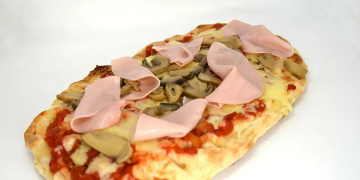 Zdravšie varianty pizzy: 1 alebo 2 oválne pinsy v Prahe