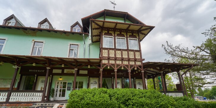 Štýlový historický Hotel Tatry*** v Tatranskej Lomnici