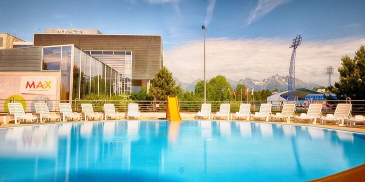 Letná dovolenka v Hoteli AquaCity Riverside*** so vstupom do všetkých bazénov aquaparku a extra vstupmi do saunového sveta AquaCity Poprad