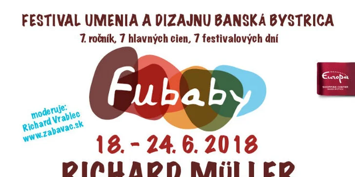 FUBABY 2018 - Festival umenia a dizajnu v Banskej Bystrici