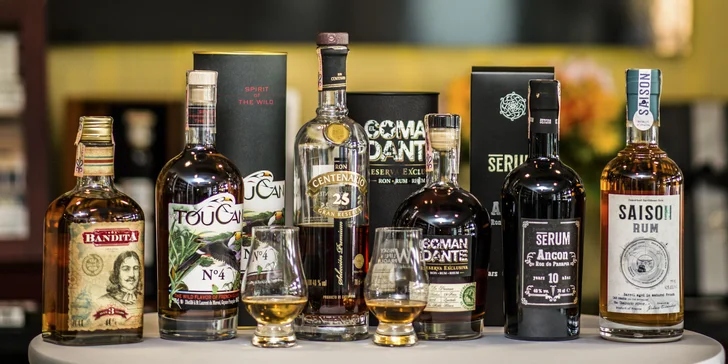 Exkluzívna degustácia 6 svetových rumov v Slainte - Fine spirits