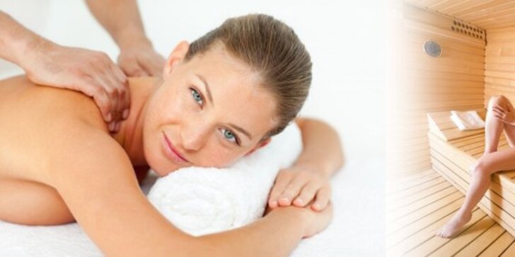 7,50 eur za príjemný relax v parnej saune a k tomu celotelovú masáž v relaxačnom centre Kryštál! Vyhrejte si v jesennom počasí celé telo a doprajte si uvoľnenie pod rukami maséra, so zľavou 50%!