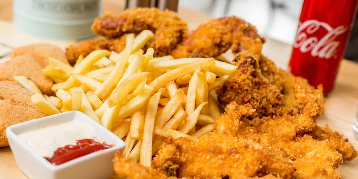 Špeciálne XXXL chrumkavé mäsové combo v Simpl Food Delivery
