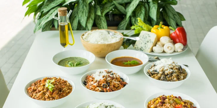 Risotto v Slnečnice Market. Na výber 5 druhov s polievkou aj s prílohou
