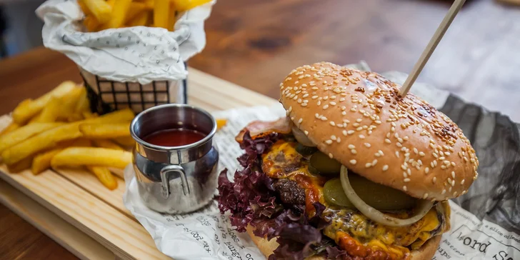 Chef's Art Burger s krkovičkou, hovädzí burger alebo palacinky pre deti