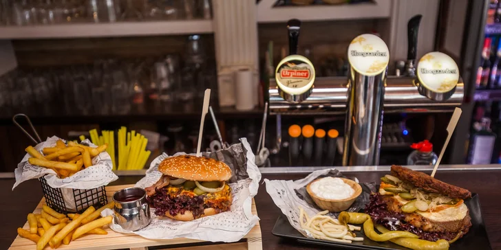 Chef's Art Burger s krkovičkou, hovädzí burger alebo palacinky pre deti