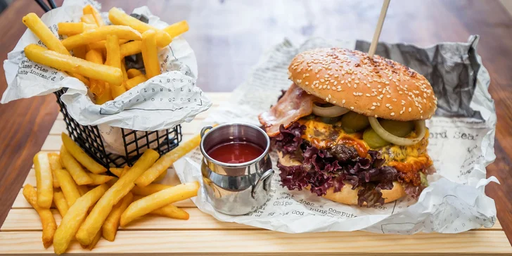 Chef's Art Burger s krkovičkou, hovädzí burger alebo palacinky pre deti