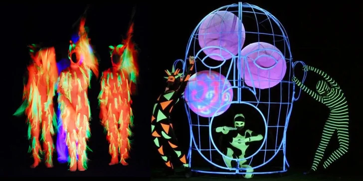 Objavte pôvab tmy: Vstupenka do fantastického čierneho divadla WOW Show