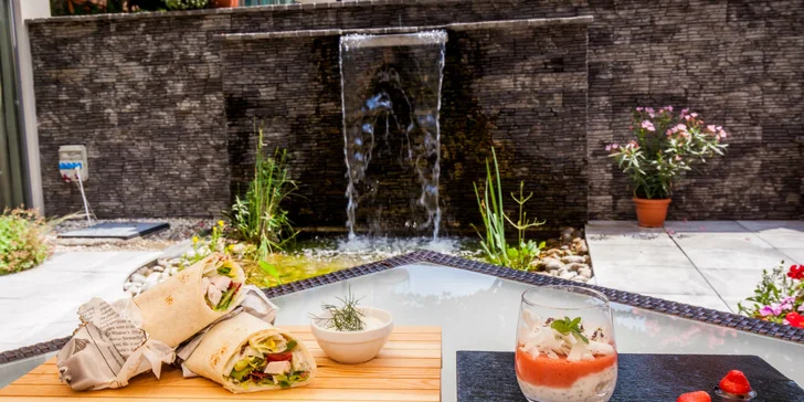 Svieže letné menu s nápojom a wellness pre dvoch