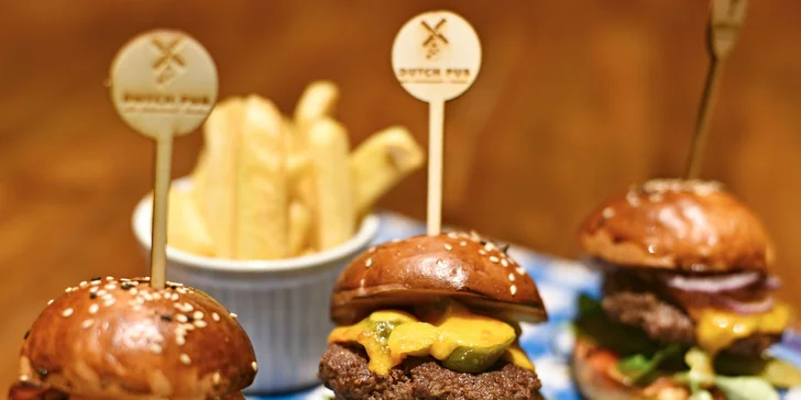 Trojitý zásah: 3 domáce miniburgery, hranolčeky a domáca tatárska