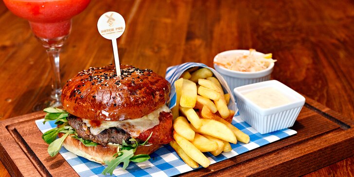 Rib-eye Burger z prémiového mäsa v srdci Prahy