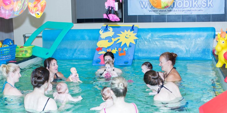Skúšobná lekcia "plávania" pre deti od 2 do 18 mesiacov