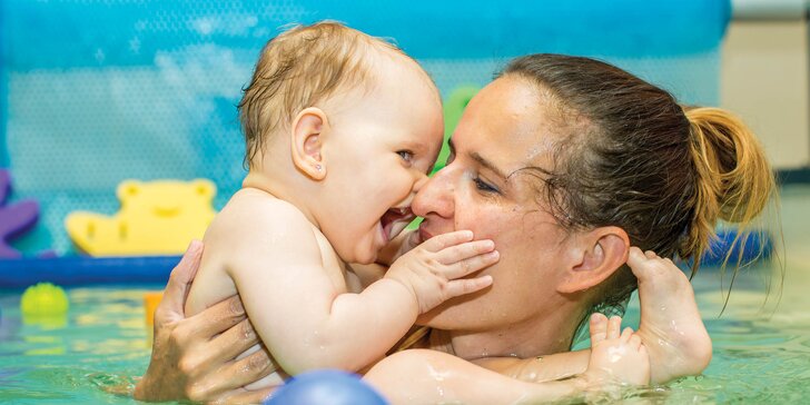 Skúšobná lekcia "plávania" pre deti od 2 do 18 mesiacov