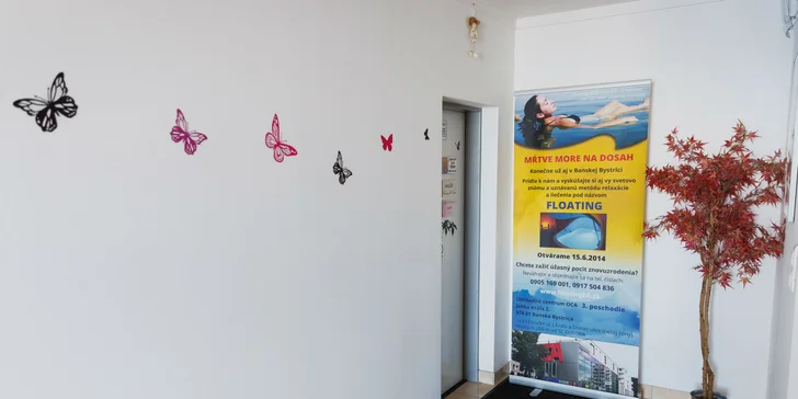 Vstup do floating tanku v Banskej Bystrici