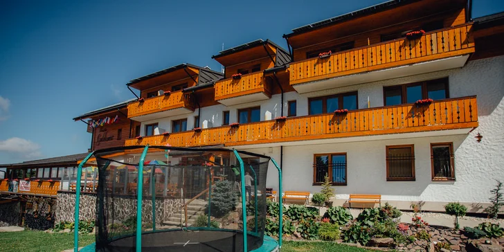 Rodinný pobyt s wellness v modernom, vysokohorskom penzióne Guldiner*** na hrebeni Kremnických vrchov