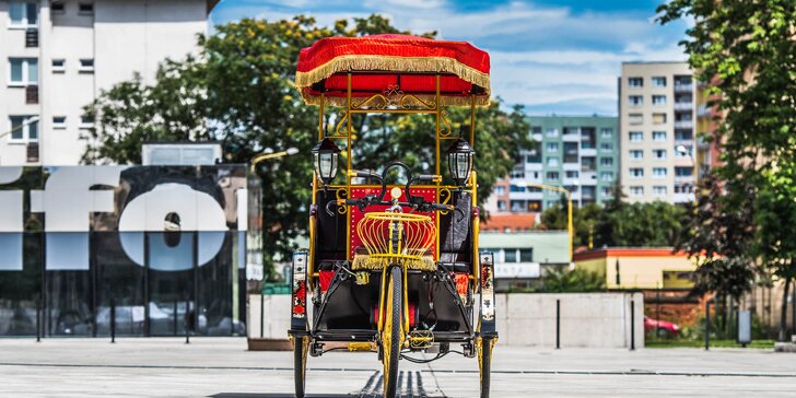 Vyhliadková jazda na rikši po Košiciach