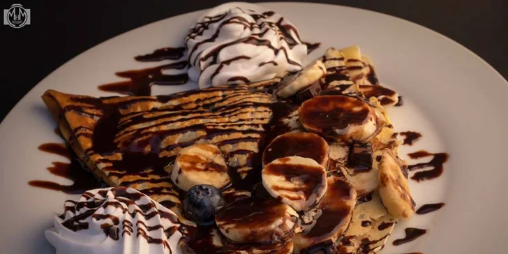 Palacinky, koláč či muffin a kávička v Grand caffe